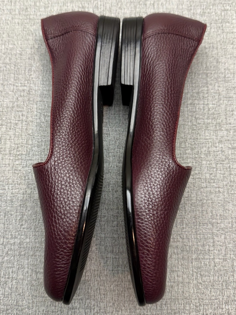 Trotters Liz Burgundy Tumbled Leather Loafers - Picture 9 of 11